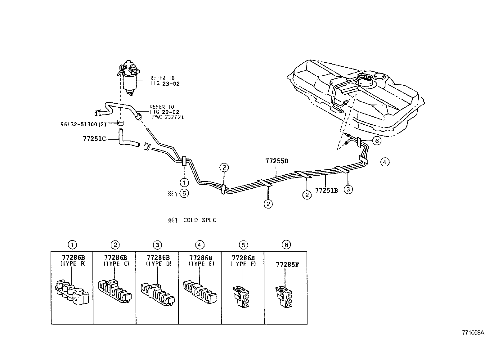 77010-12340 TUBE ASSY, FUEL TANK VENT product image