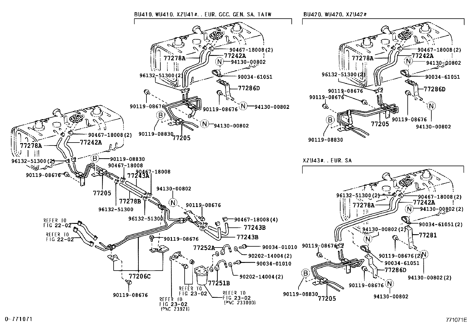 77001-37510 TANK SUB-ASSY, FUEL SUB product image