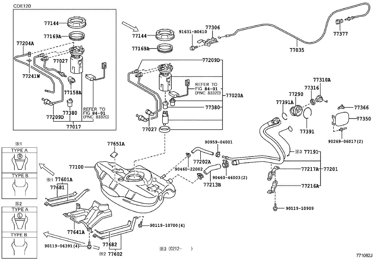 77020-02070 TUBE ASSY, FUEL SUCTION W/PUMP & GAGE product image
