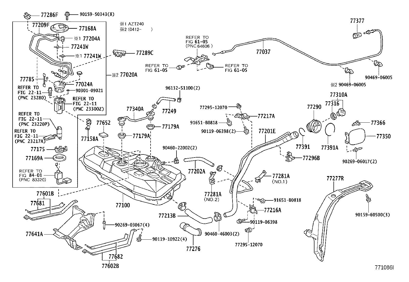 77020-63011 TUBE ASSY, FUEL SUCTION W/PUMP & GAGE product image