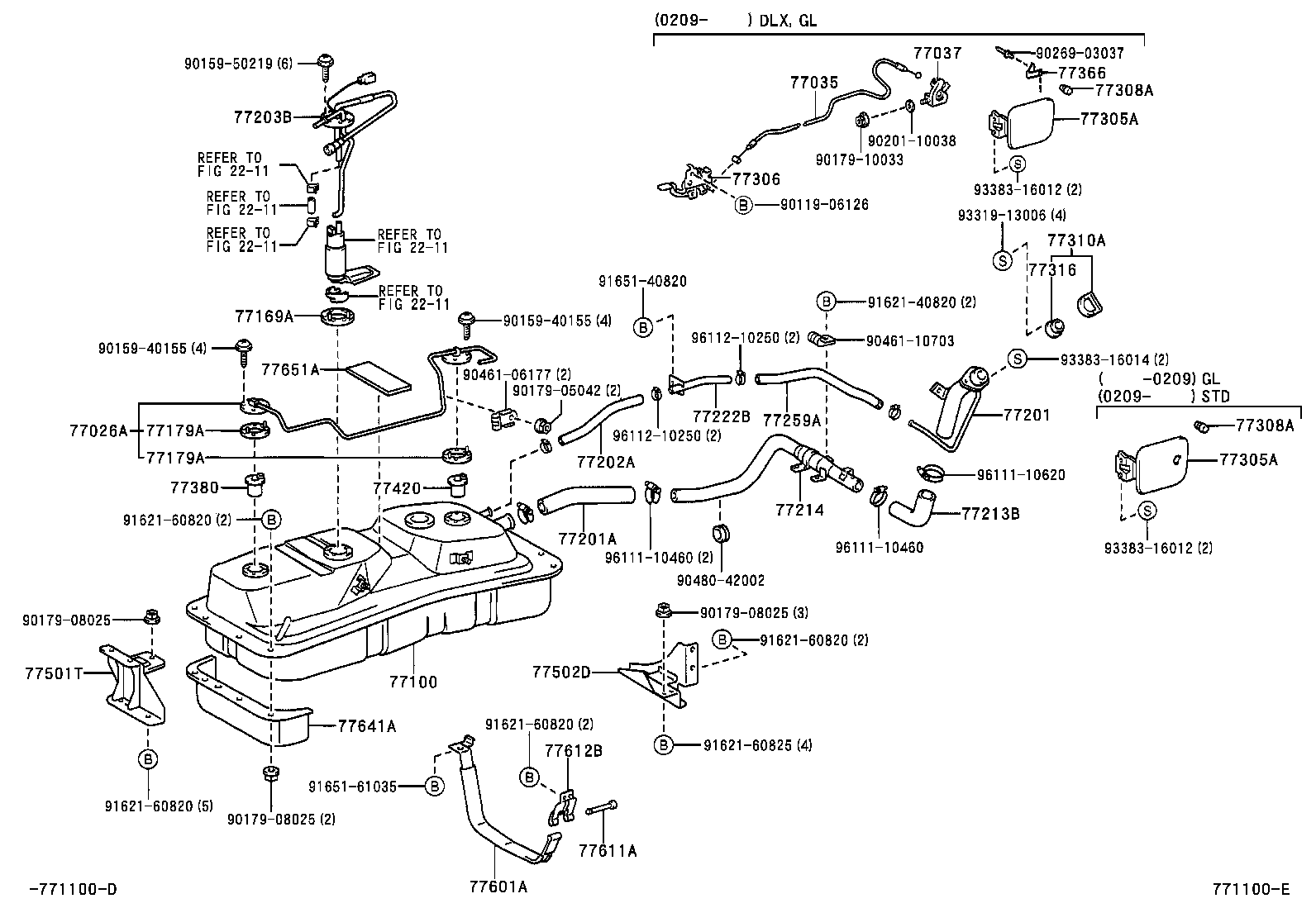 23273-75210 HOSE, FUEL, NO.2 (FOR FUEL RETURN TUBE) product image