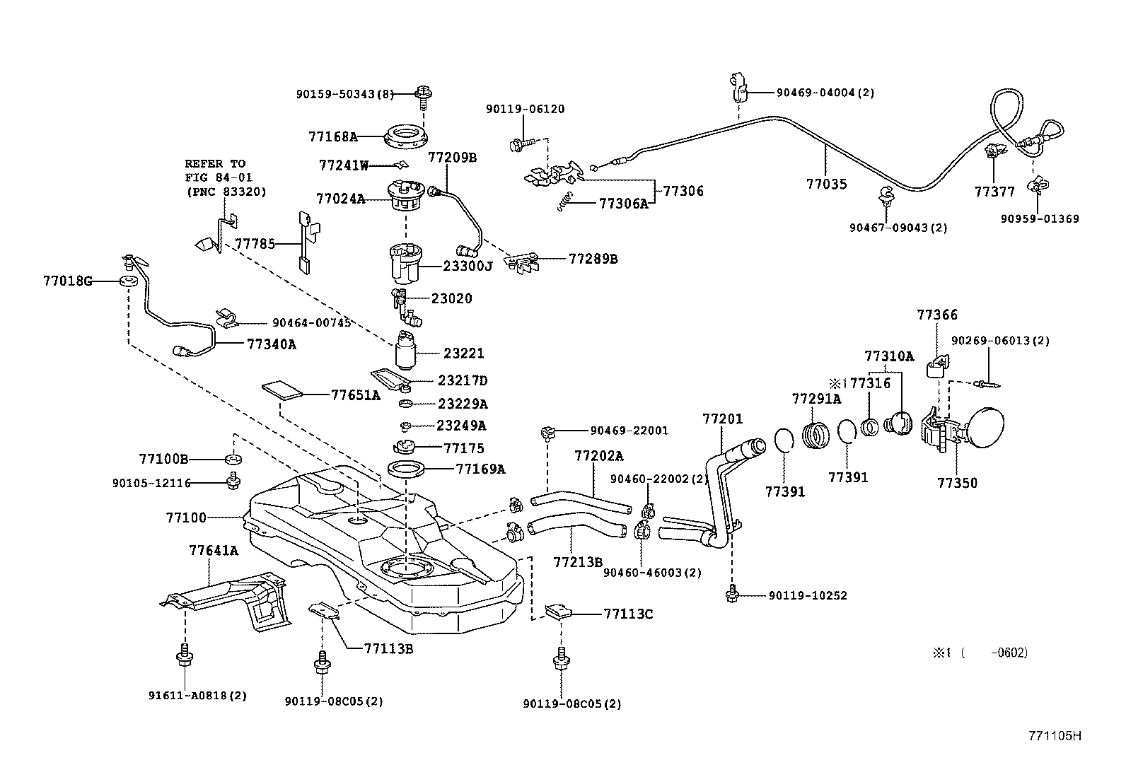77001-52220 TANK ASSY, FUEL product image