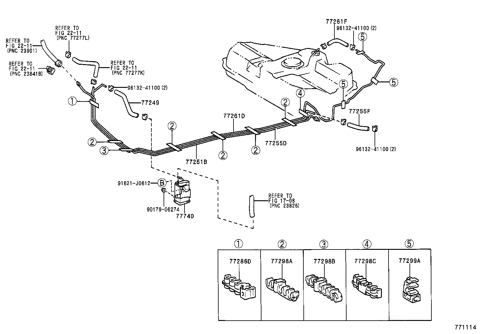 77261-32130 TUBE, FUEL TANK TO CANISTER product image
