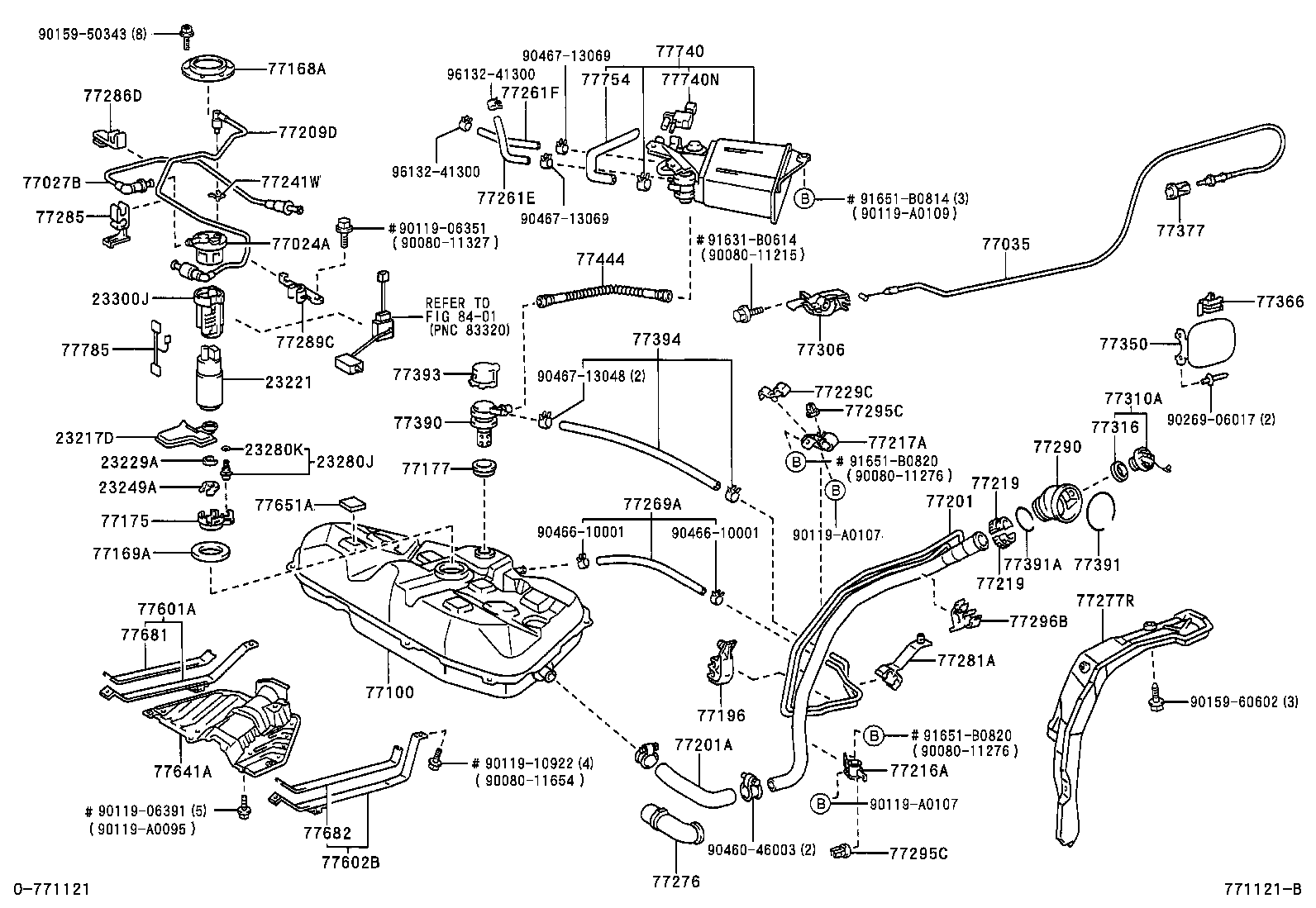 Toyota 77241-02010 CLIP, TUBE JOINT