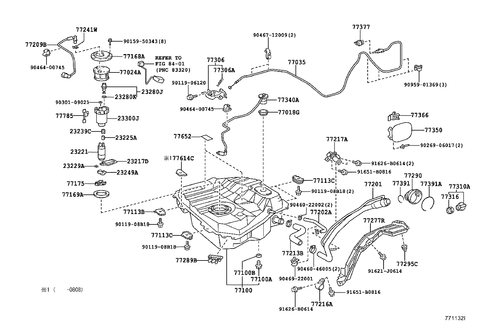 77113-37030 PLATE, FUEL TANK SIDE product image