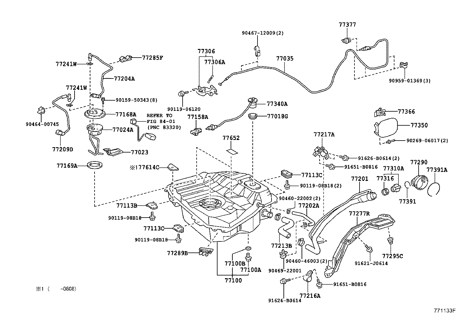77113-37030 PLATE, FUEL TANK SIDE product image