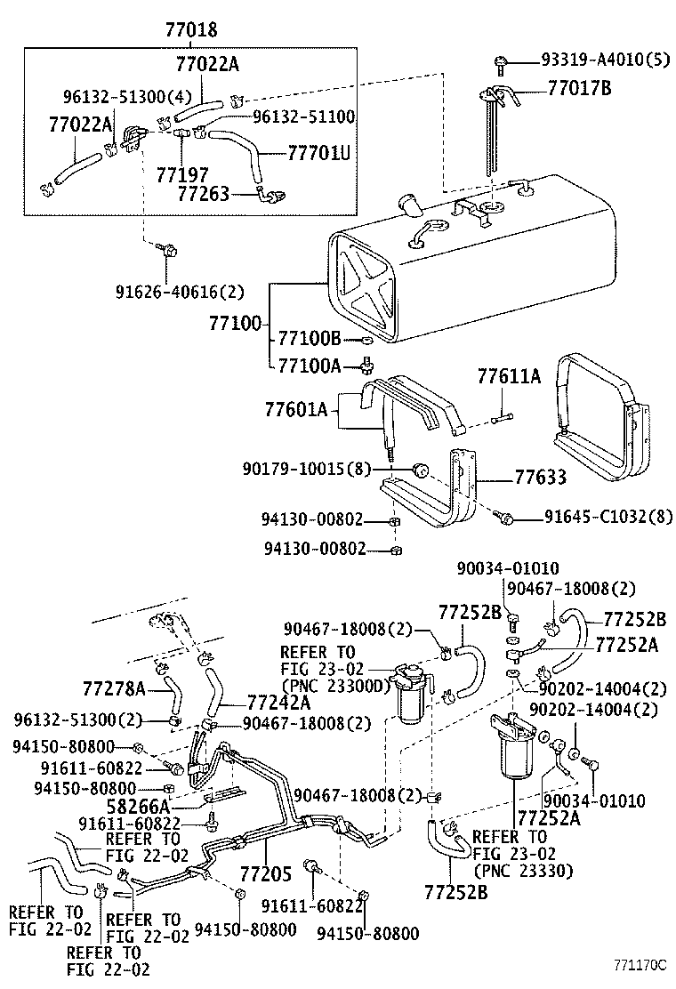 77001-0W032 TANK SUB-ASSY, FUEL product image