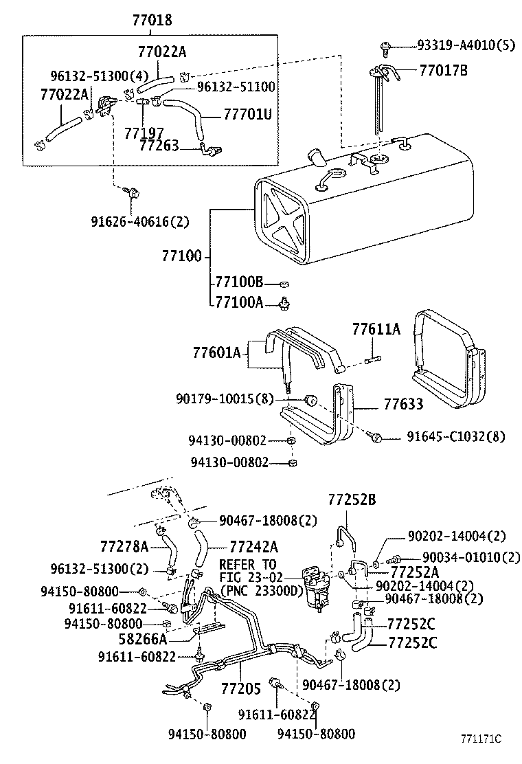 77001-0W032 TANK SUB-ASSY, FUEL product image