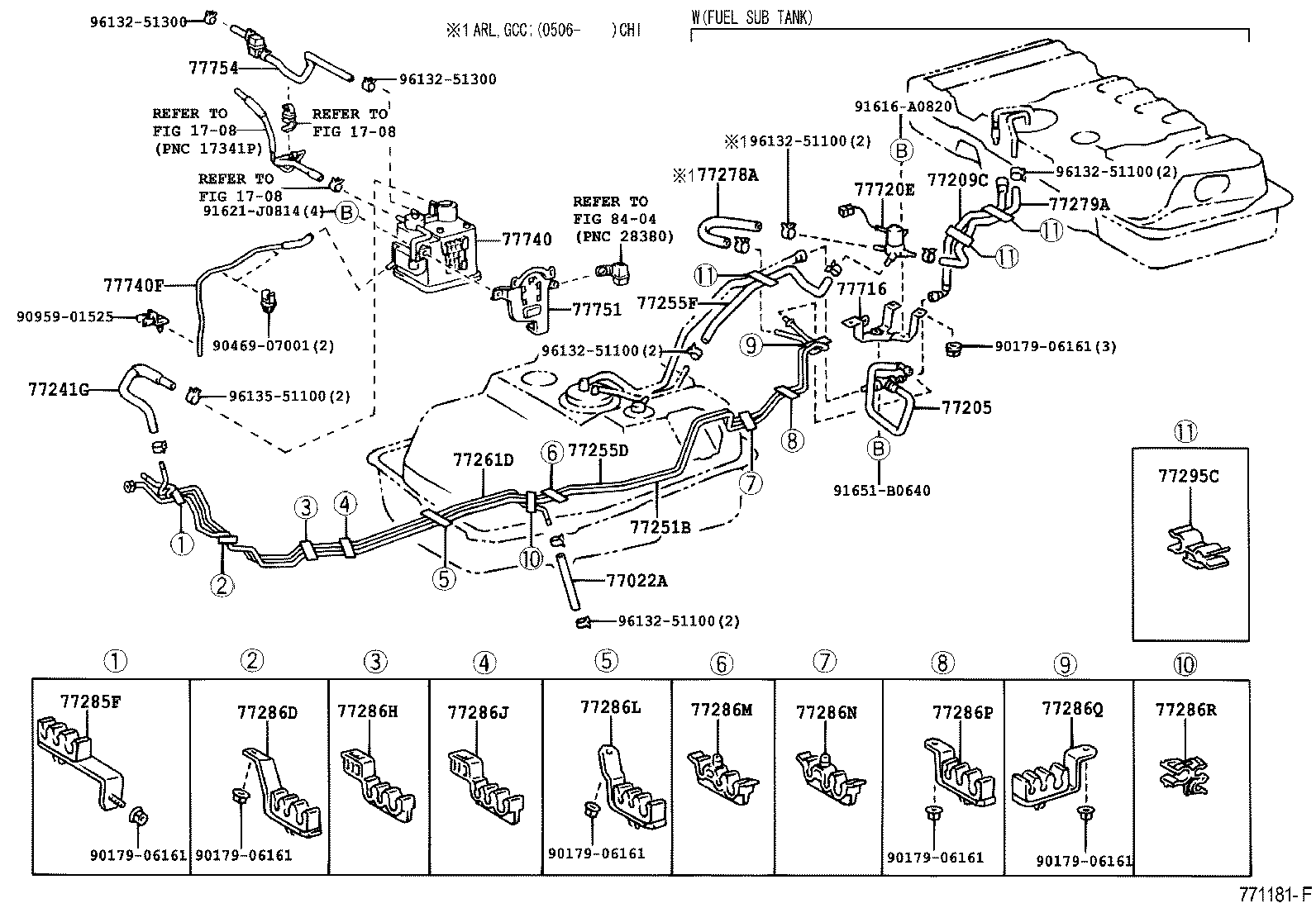 77001-60460 TANK SUB-ASSY, FUEL SUB product image
