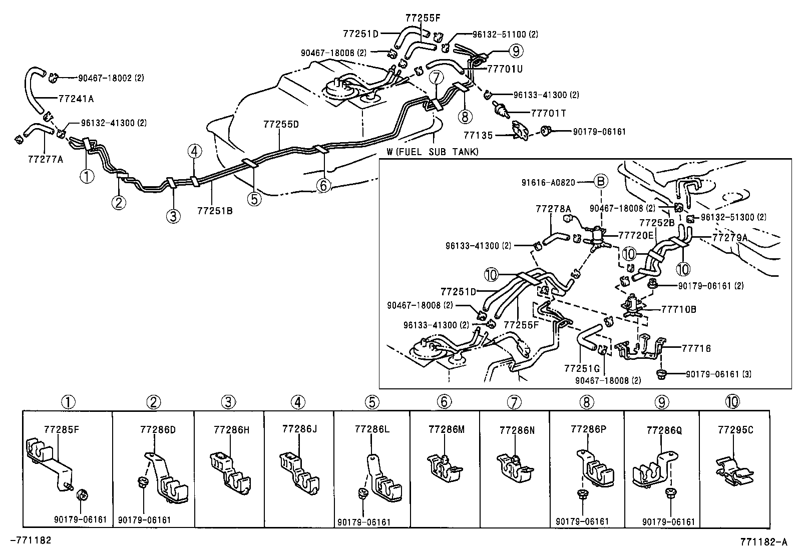 77001-60460 TANK SUB-ASSY, FUEL SUB product image