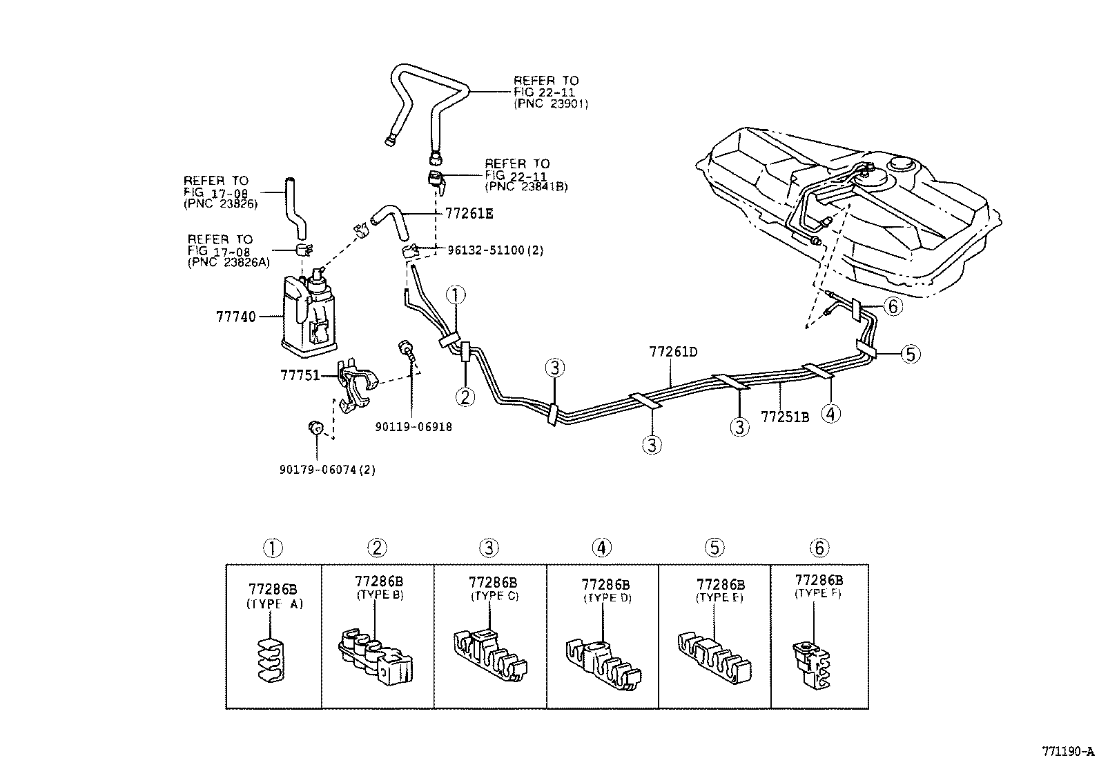77259-12270 HOSE, FUEL, NO.1(FOR FUEL MAIN TUBE) product image