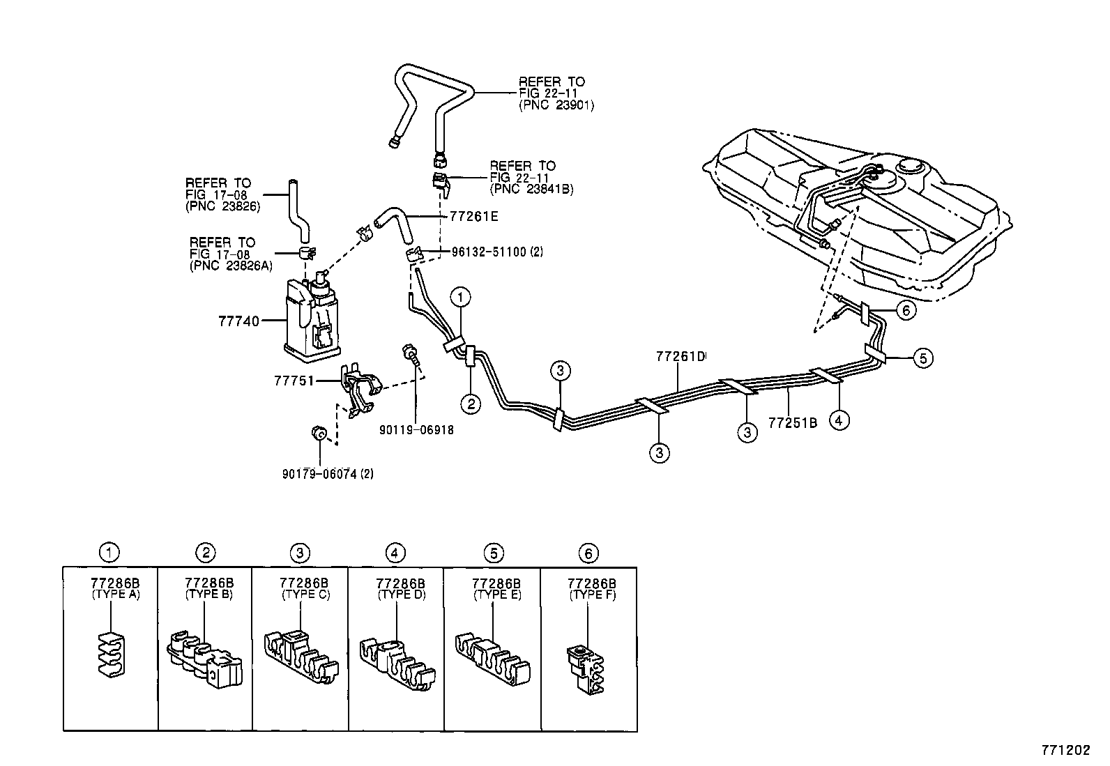 77011-63010 PIPE SUB-ASSY, FUEL TANK FILLER, LOWER product image