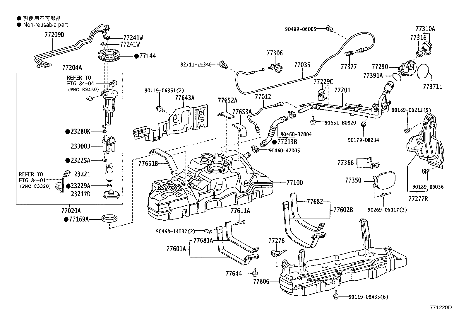 Toyota 77035-60100 CABLE SUB-ASSY, FUEL LID LOCK CONTROL