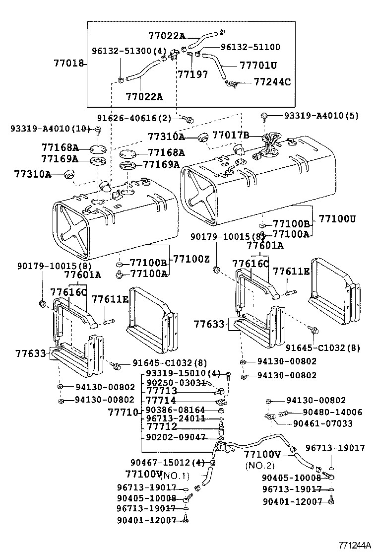 77001-0W032 TANK SUB-ASSY, FUEL product image