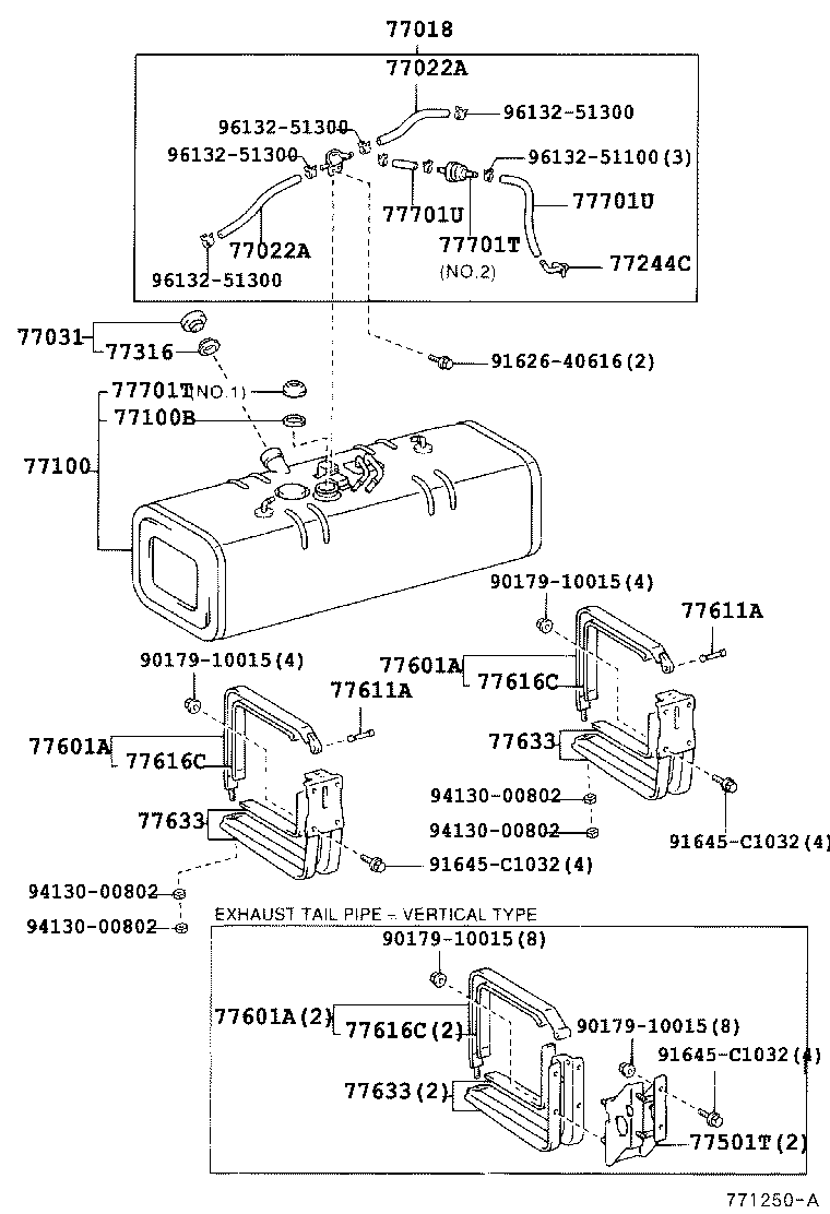 77001-37510 TANK SUB-ASSY, FUEL SUB product image
