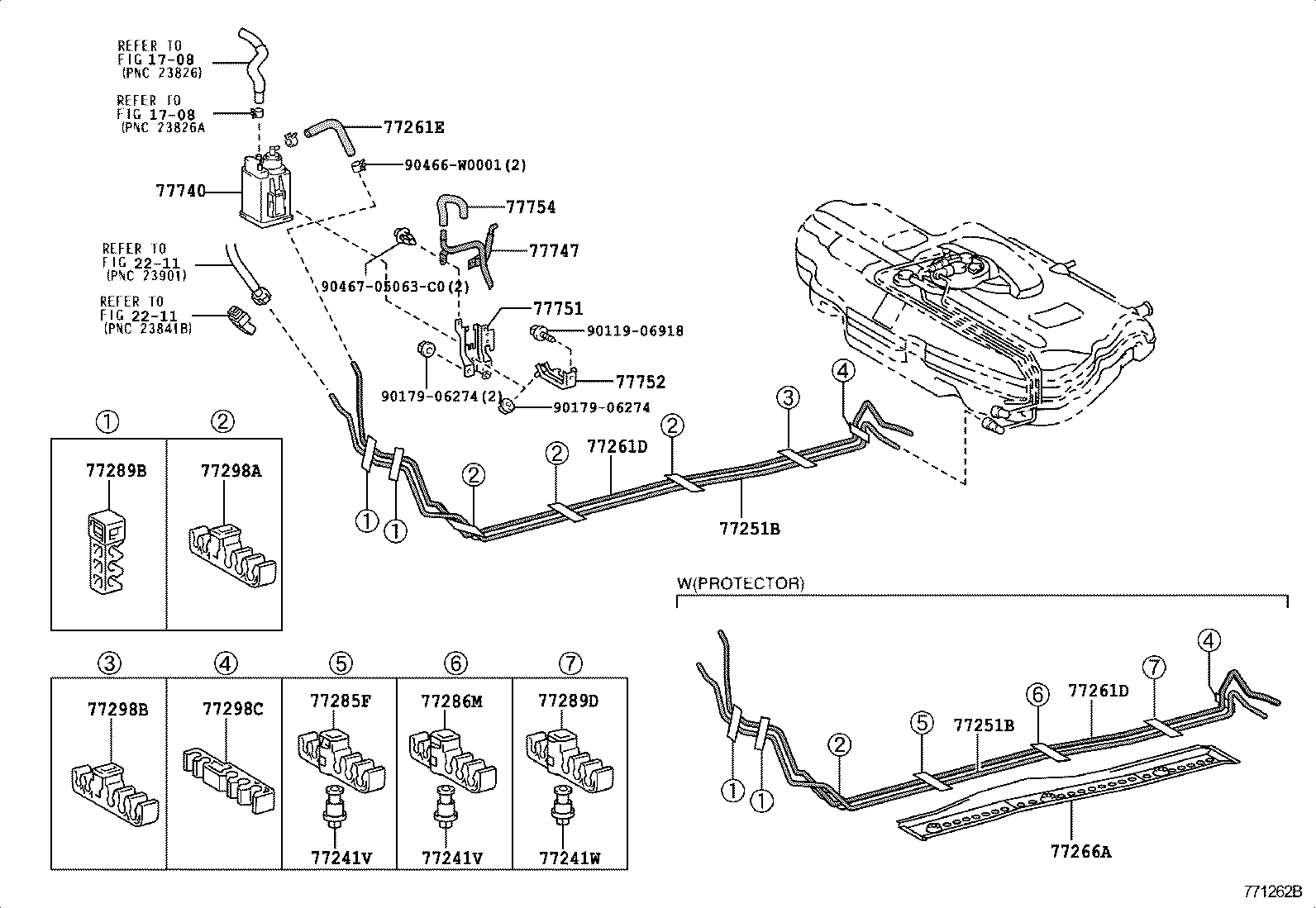77266-20140 PROTECTOR, FUEL TUBE, NO.1 product image