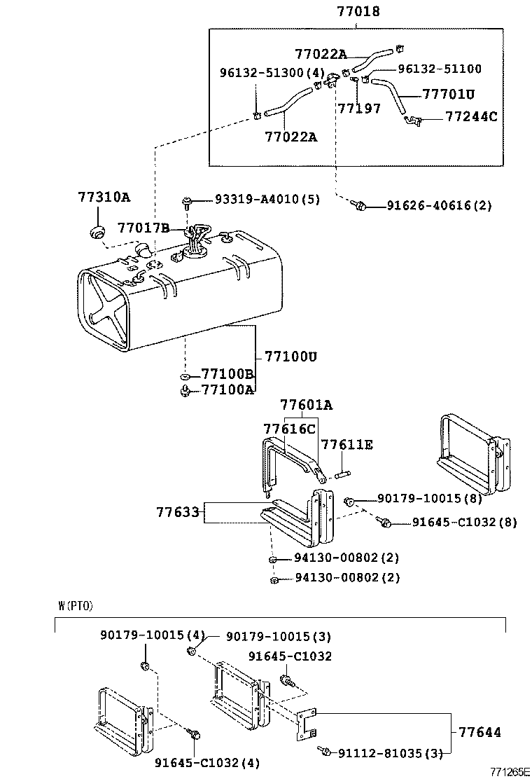 77001-0W032 TANK SUB-ASSY, FUEL product image
