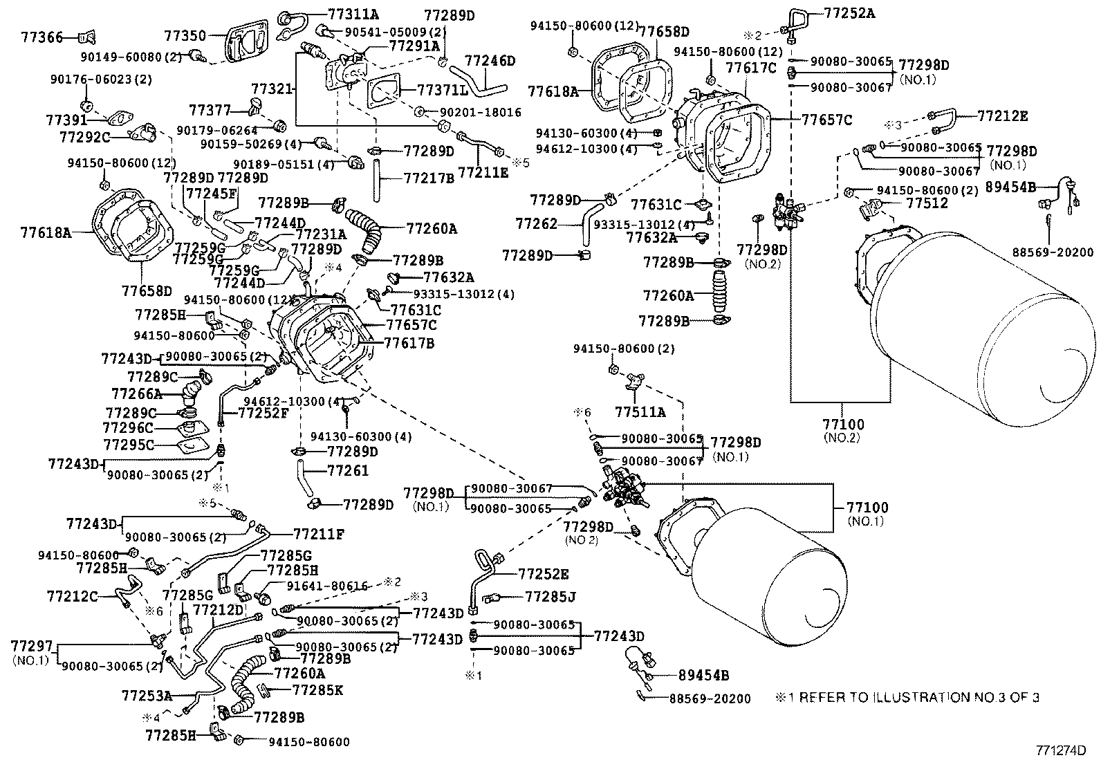 77252-40030 TUBE, FUEL MAIN, REAR product image