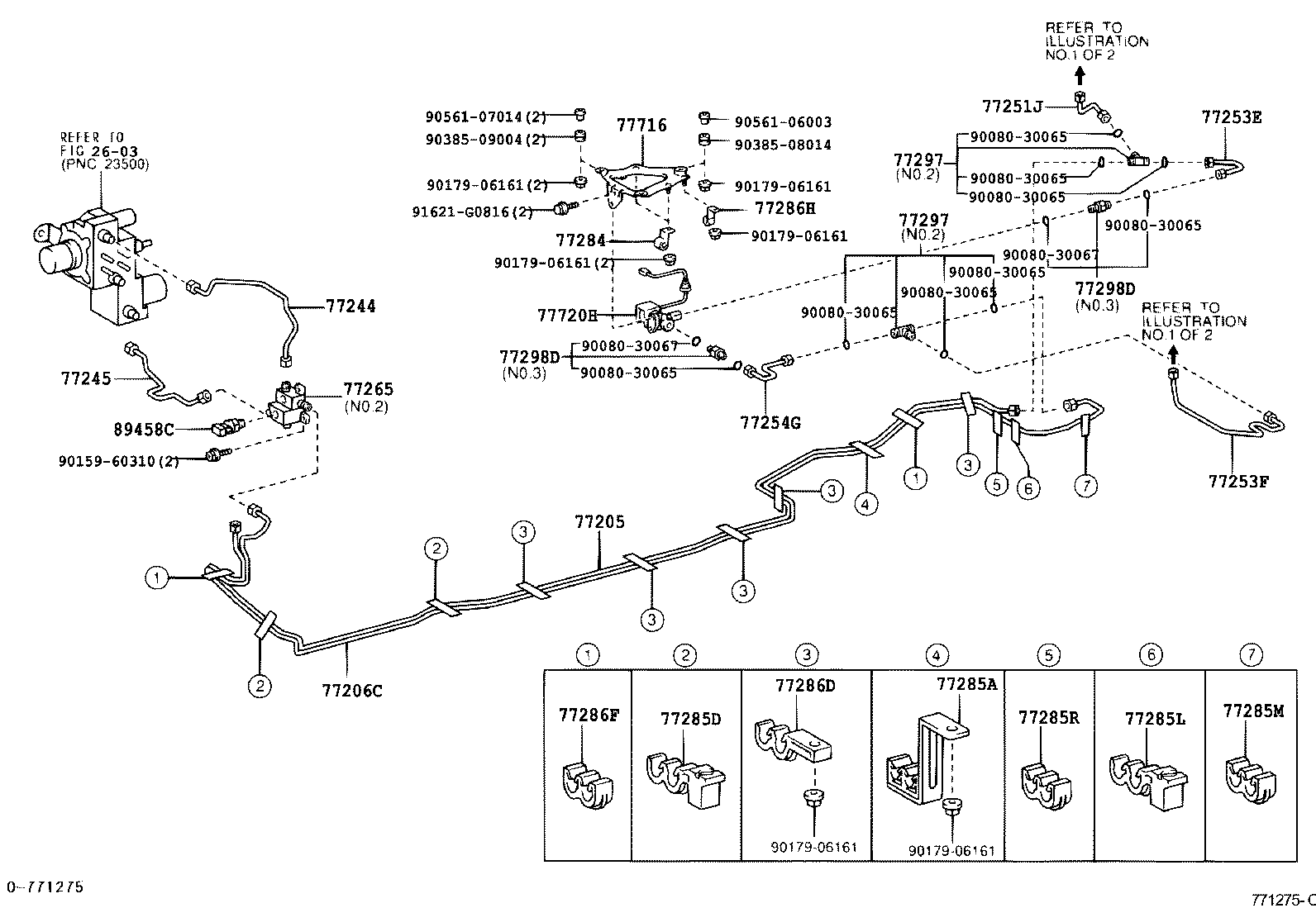 77252-40030 TUBE, FUEL MAIN, REAR product image
