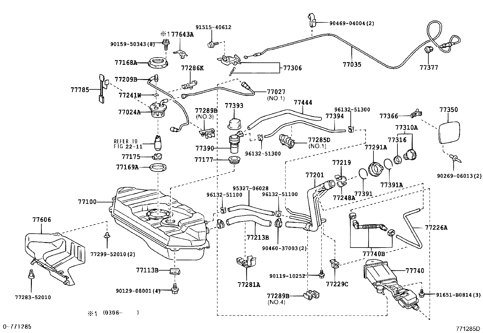 Toyota 77177-12020 GASKET, CHECK VALVE