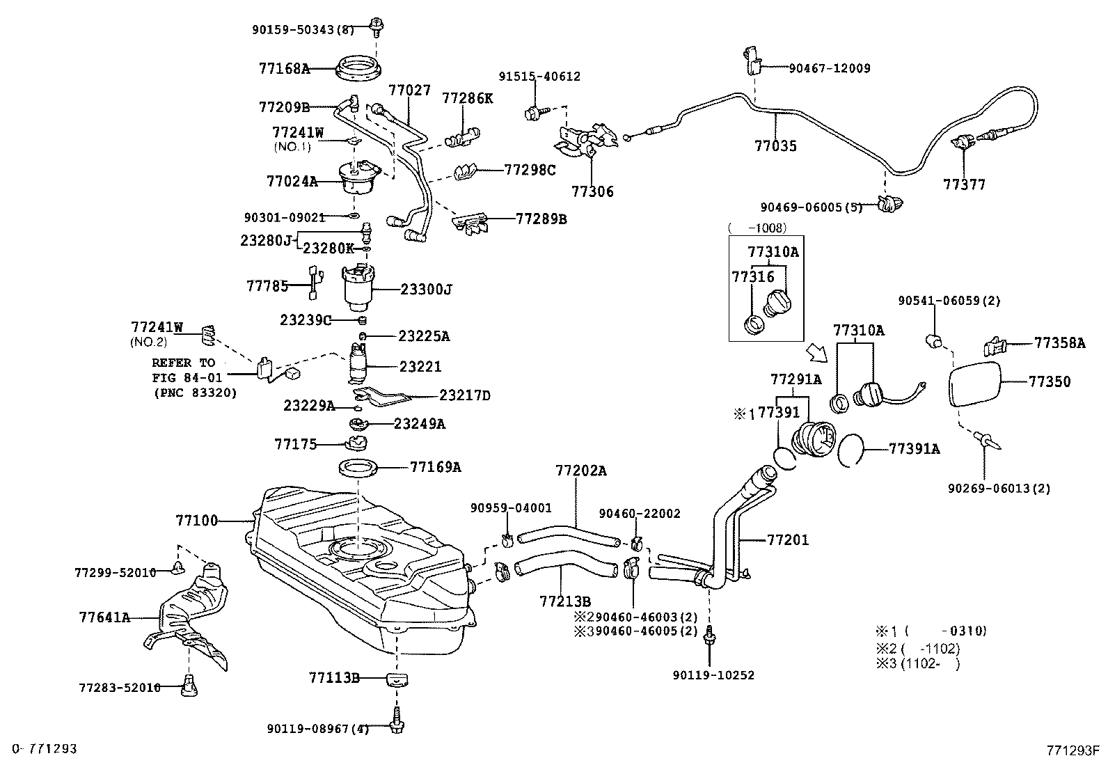 77201-46080 PIPE SUB-ASSY, FUEL TANK INLET product image