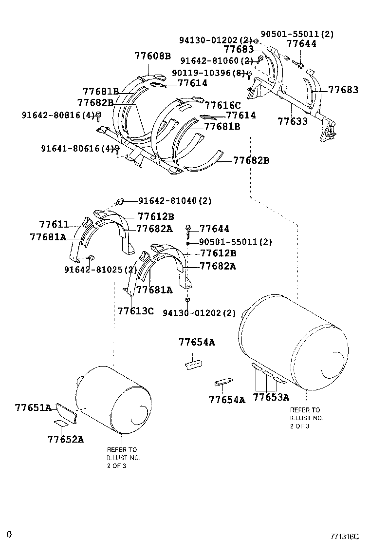 77252-40030 TUBE, FUEL MAIN, REAR product image