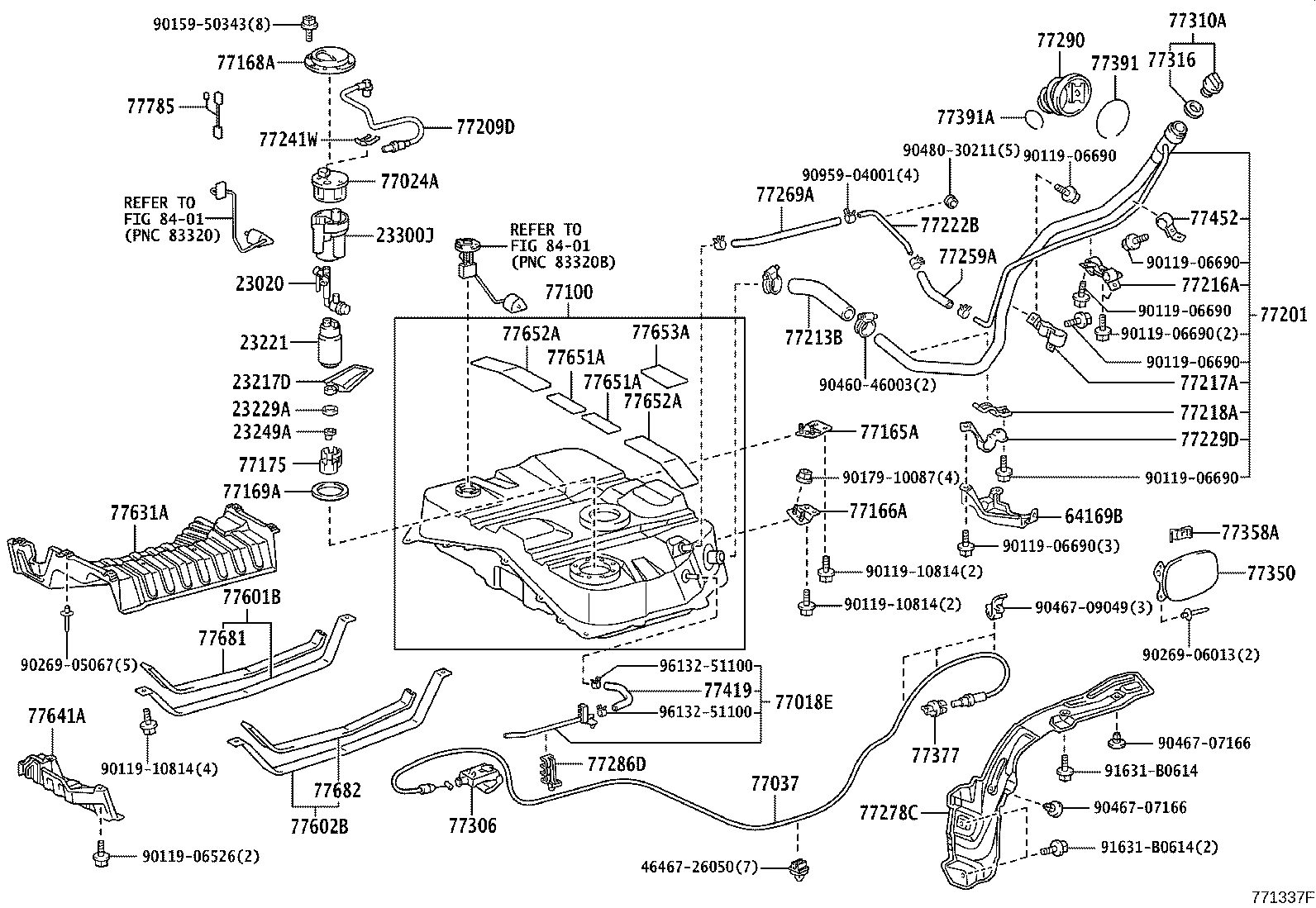 77261-58020 TUBE SUB-ASSY, FUEL EMISSION product image