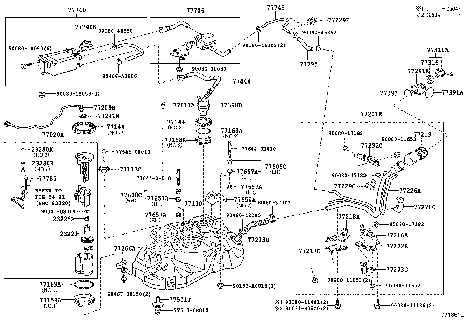 Toyota 77001-0E010 TANK ASSY, FUEL