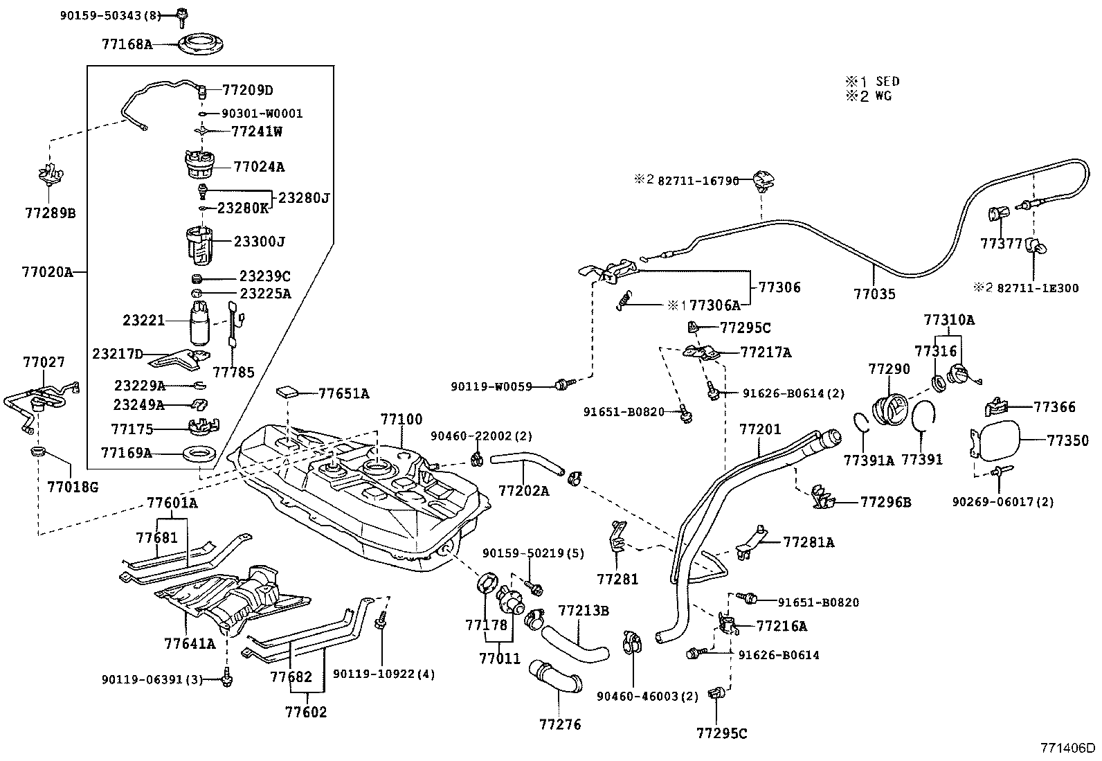 77020-02170 TUBE ASSY, FUEL SUCTION W/PUMP & GAGE product image