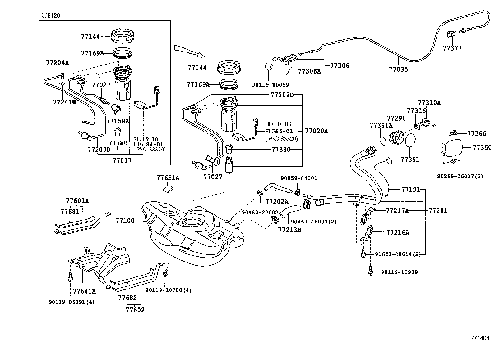 77020-02070 TUBE ASSY, FUEL SUCTION W/PUMP & GAGE product image