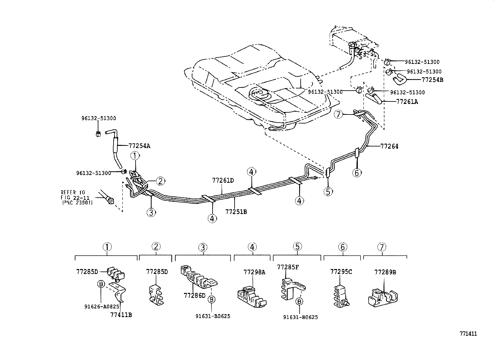 77404-33060 HOSE, FUEL TANK VENT product image