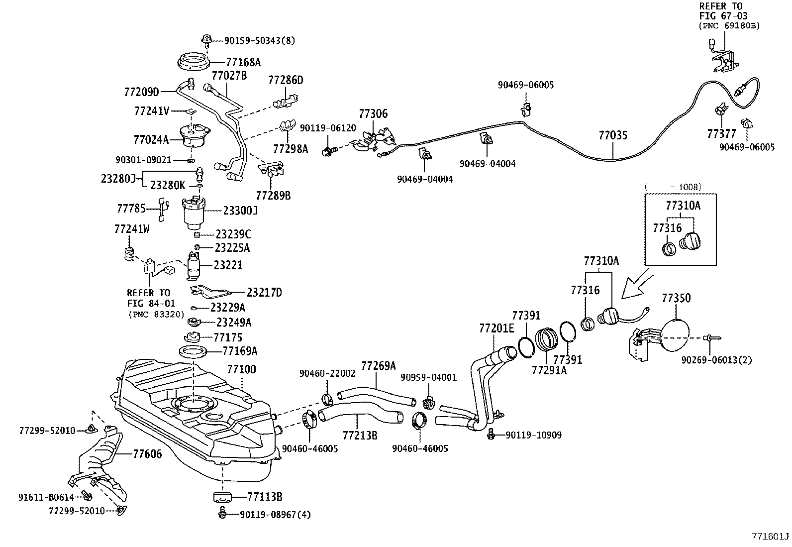 77261-52350 TUBE, FUEL TANK TO CANISTER product image