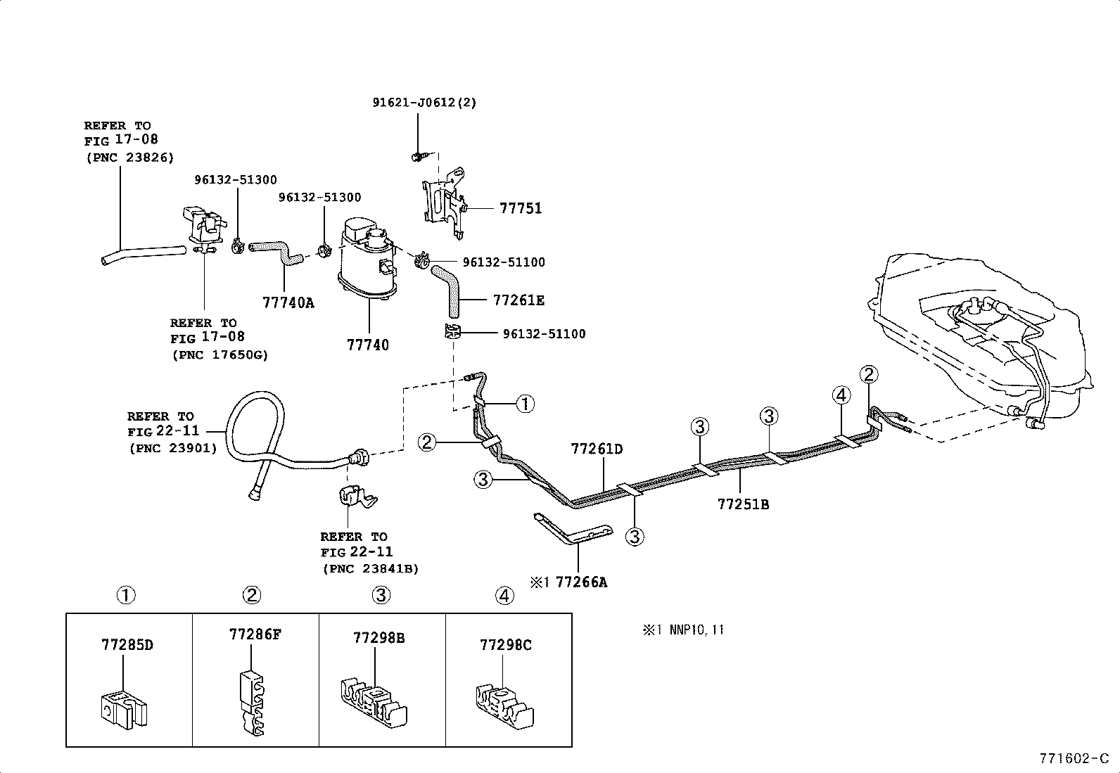 77261-52350 TUBE, FUEL TANK TO CANISTER product image