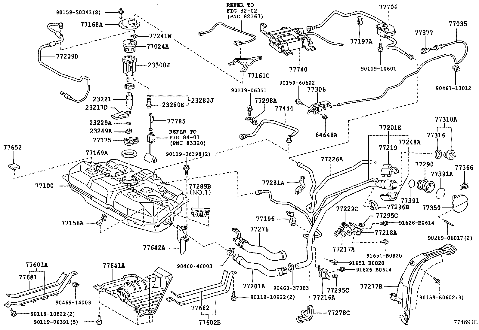 Toyota 77001-21100 TANK ASSY, FUEL