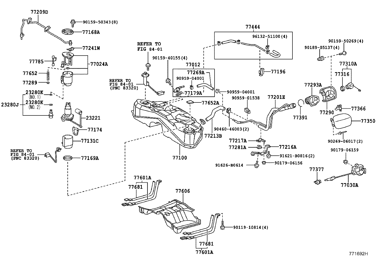 77404-22010 HOSE, FUEL TANK VENT product image
