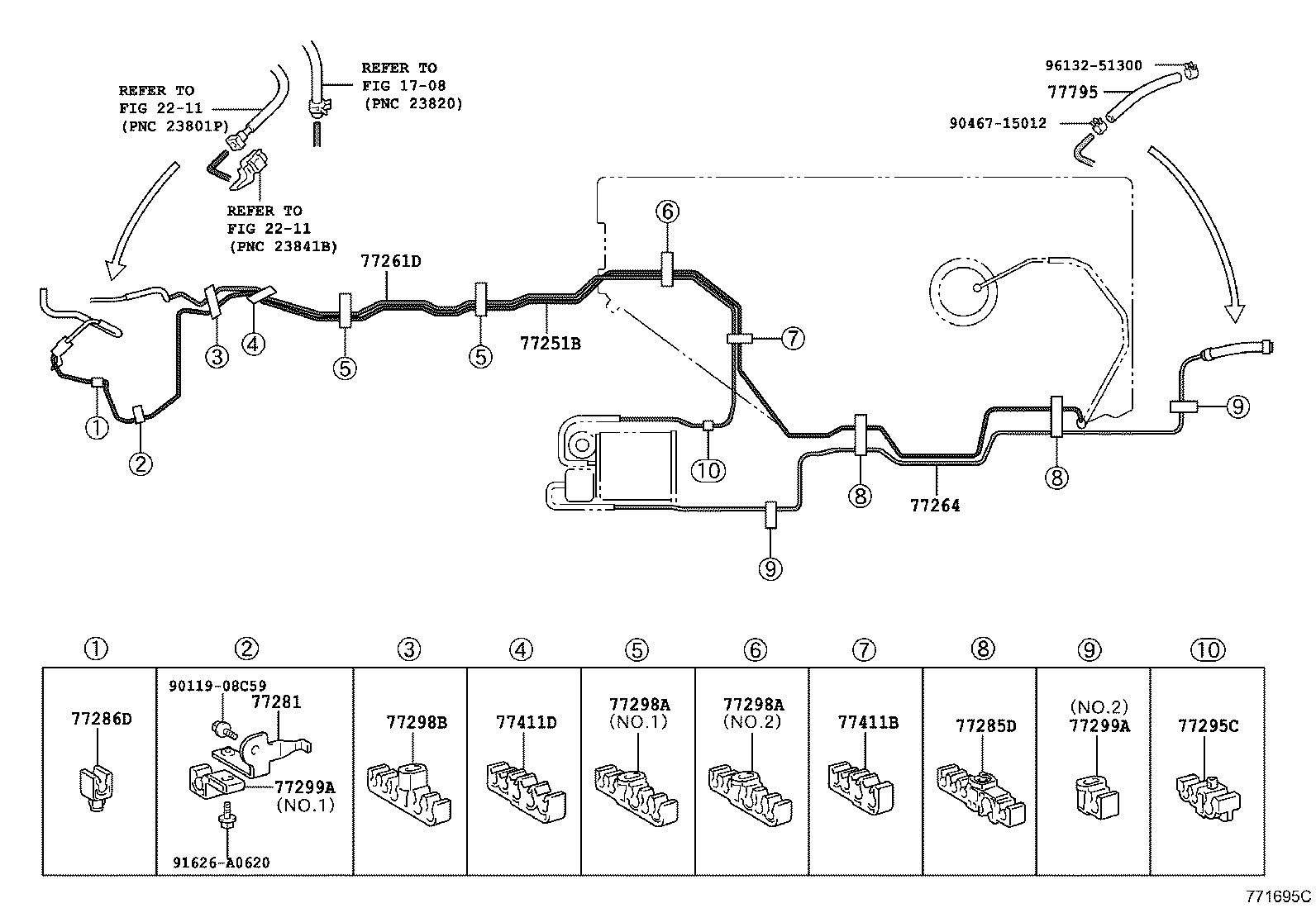 77219-33030 COVER, FUEL TANK FILLER PIPE product image