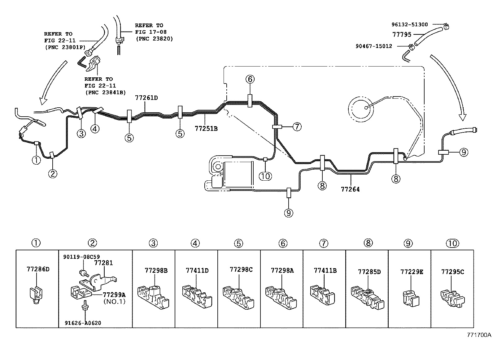 77219-48020 COVER, FUEL TANK FILLER PIPE product image