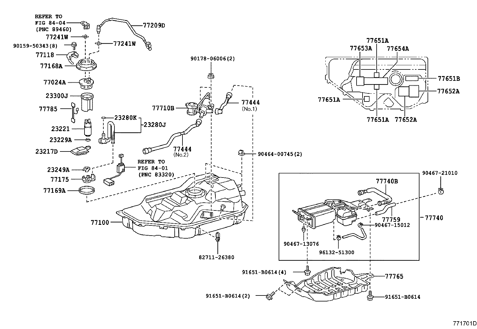 Toyota 77001-48110 TANK ASSY, FUEL