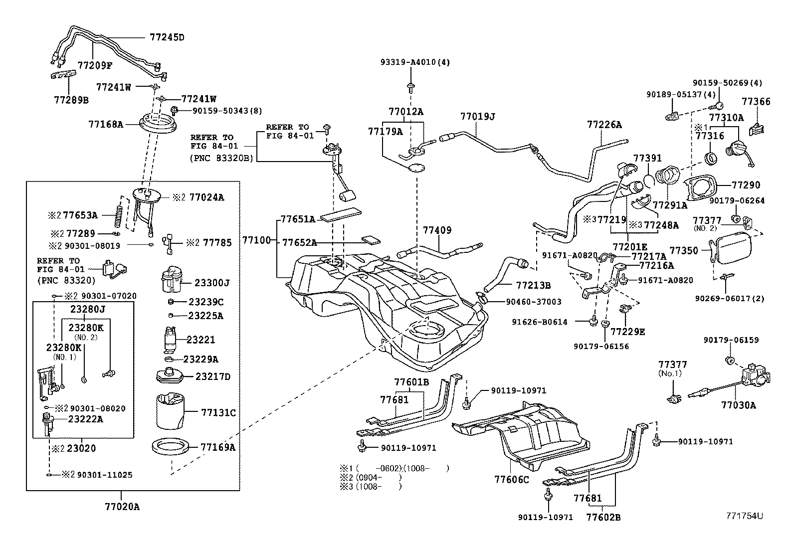 Toyota 77001-53070 TANK ASSY, FUEL