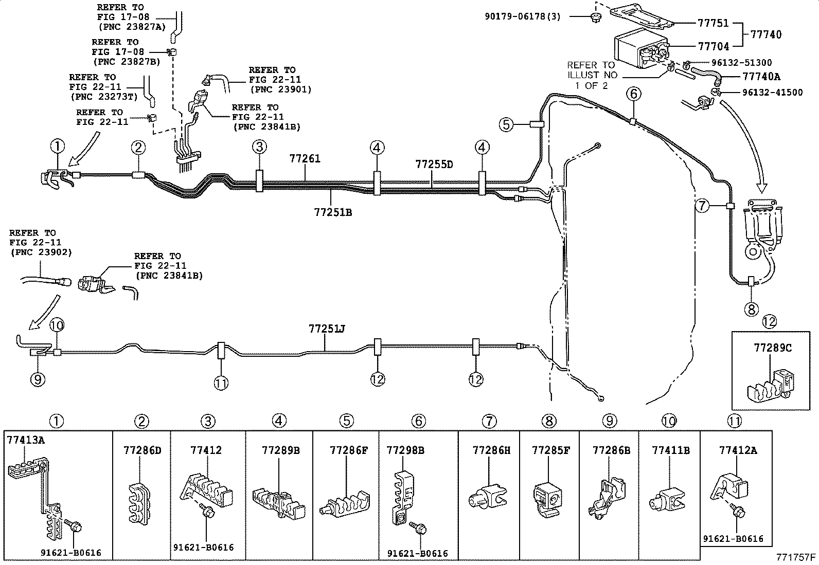 77251-30490 TUBE, FUEL MAIN, NO.1 product image