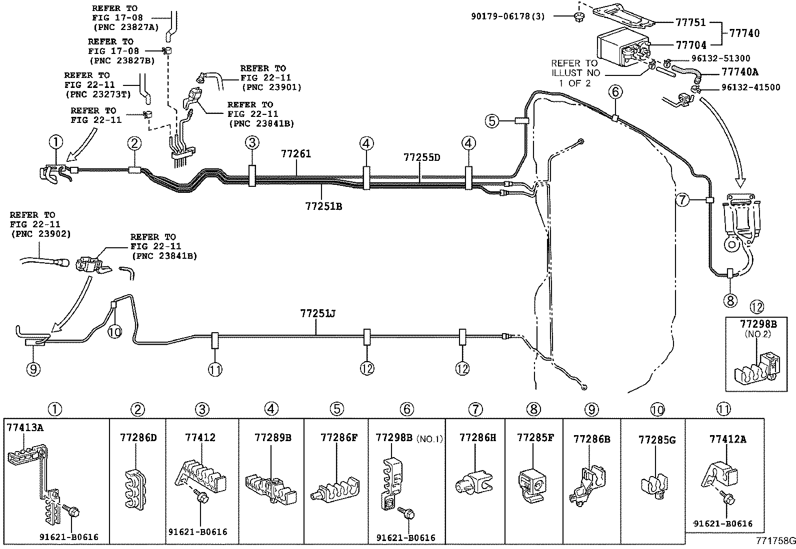 77251-30490 TUBE, FUEL MAIN, NO.1 product image