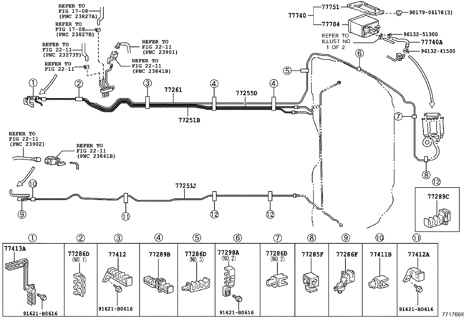 77020-30250 TUBE ASSY, FUEL SUCTION W/PUMP & GAGE product image
