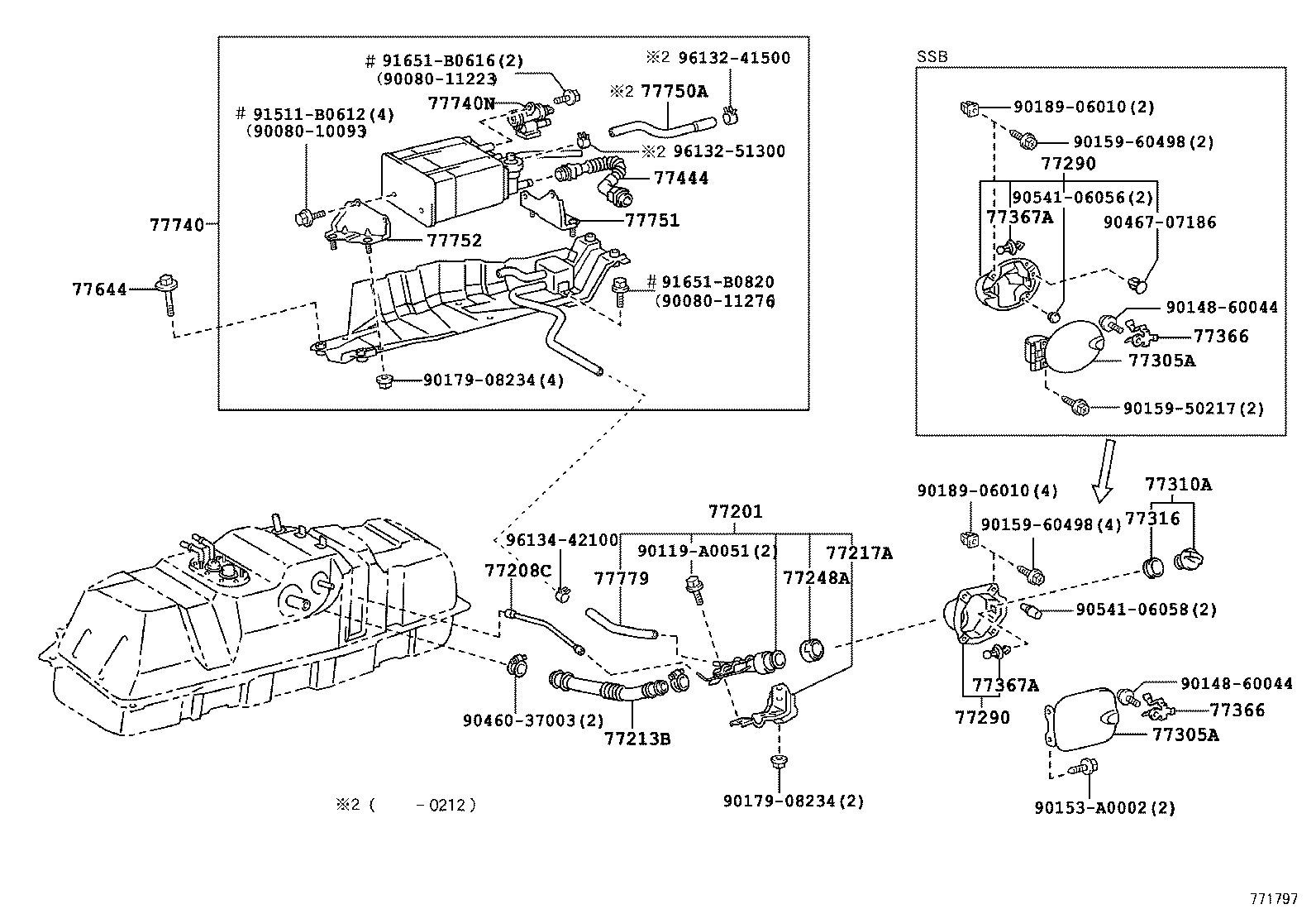 77269-0C010 HOSE, FUEL TANK BREATHER product image
