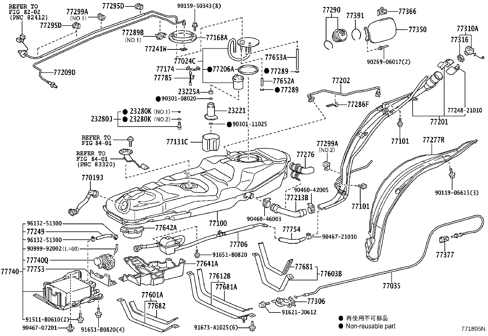 Toyota 77001-42190 TANK ASSY, FUEL
