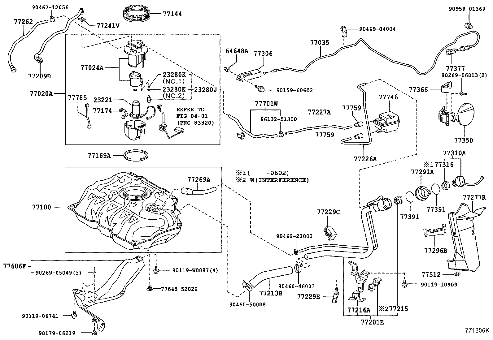 Toyota 77001-0D070 TANK ASSY, FUEL
