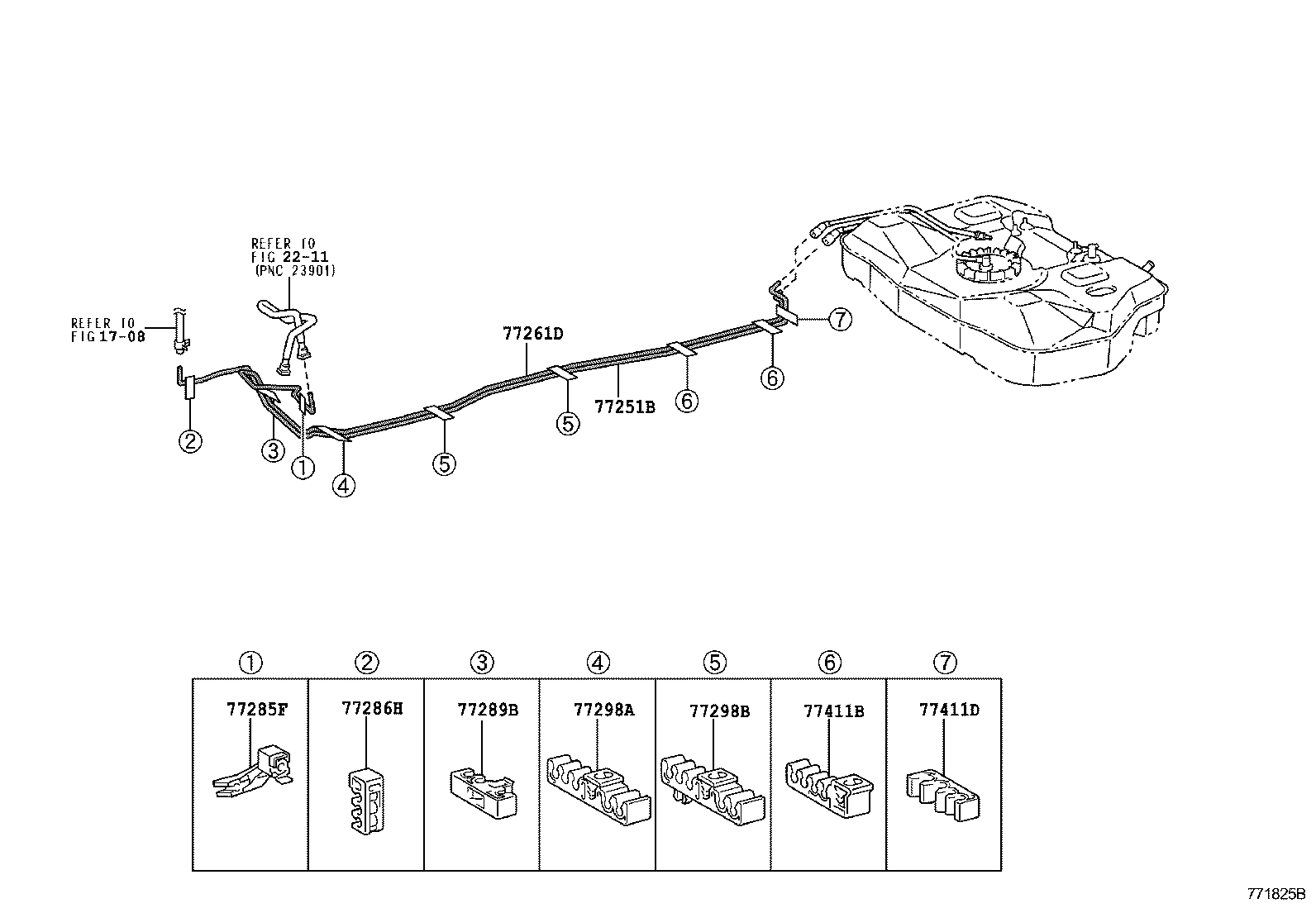 77251-47080 TUBE, FUEL MAIN product image