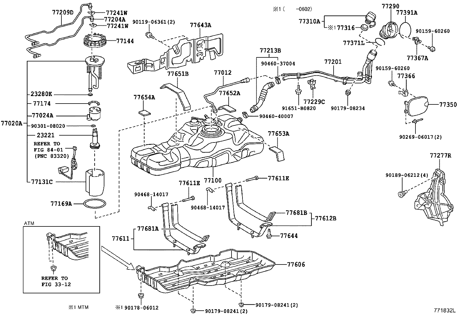 Toyota 77001-3D550 TANK ASSY, FUEL