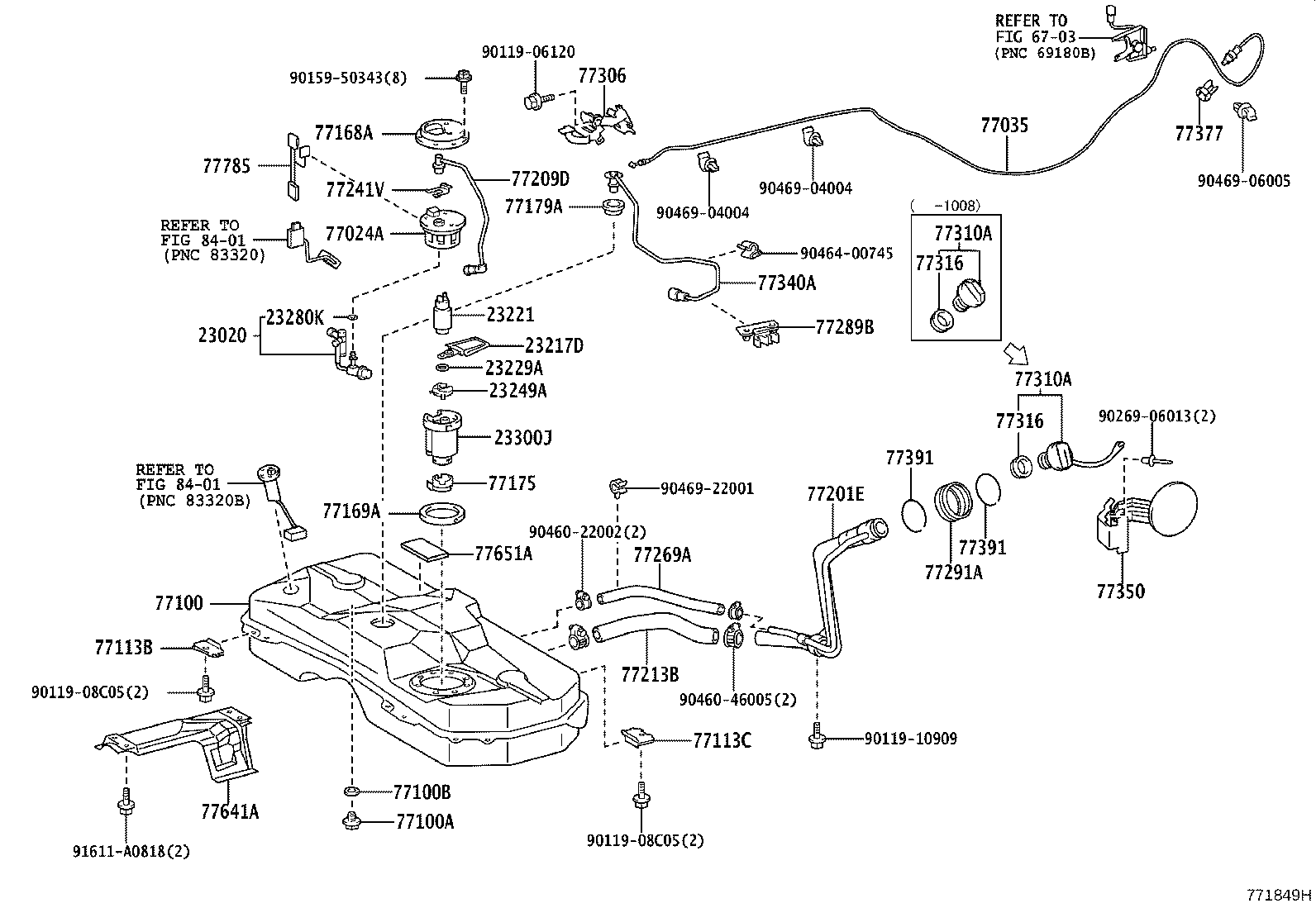 77261-52350 TUBE, FUEL TANK TO CANISTER product image