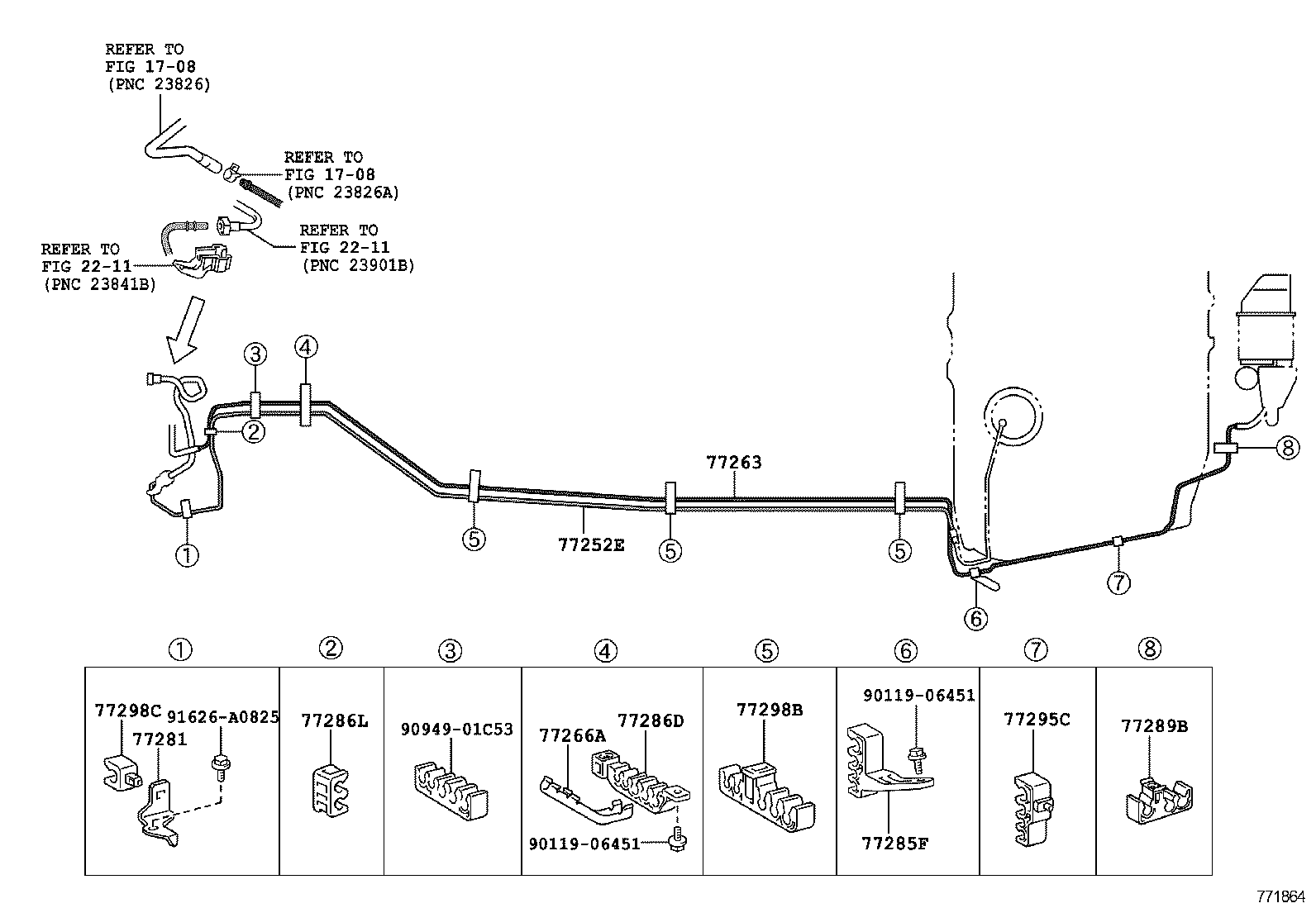77249-33071 HOSE, FUEL EMISSION product image