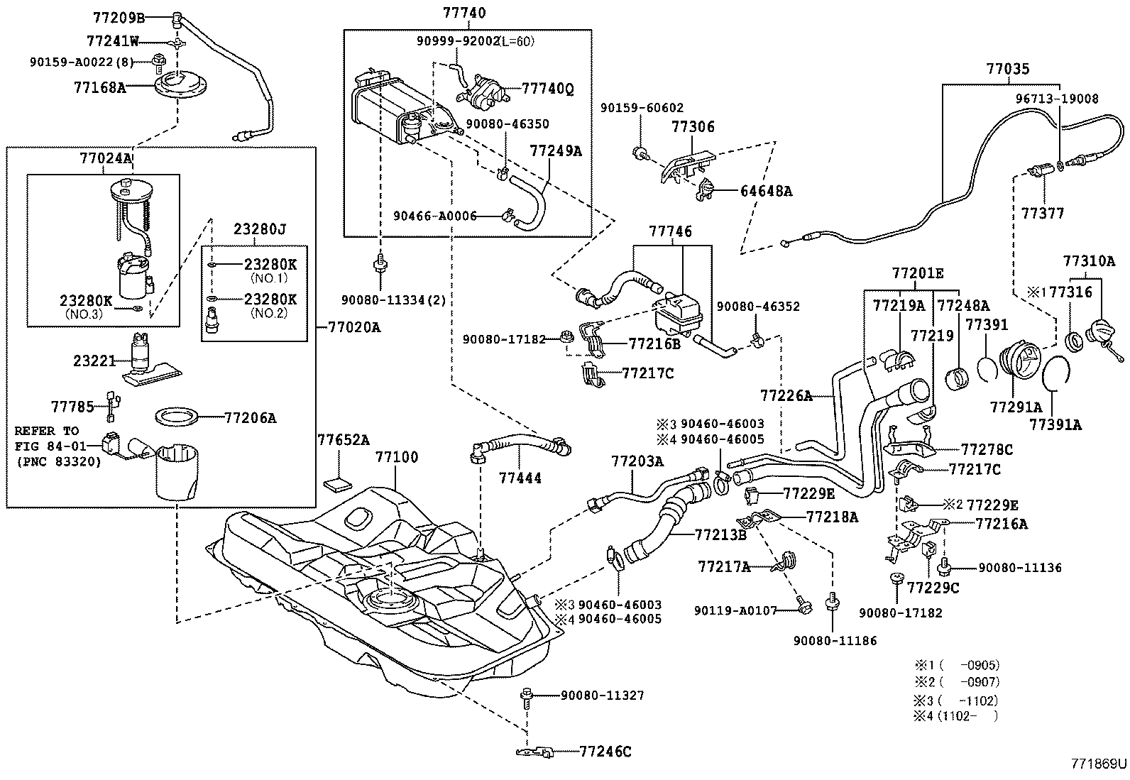 Toyota 77001-06081 TANK ASSY, FUEL